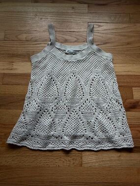 Lauren Conrad Crochet Tank Top Size M